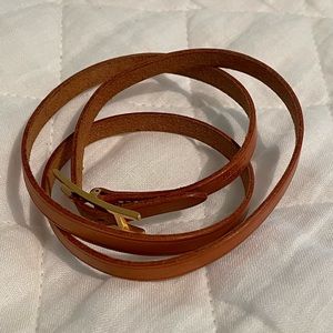 Hermes leather wrap bracelet